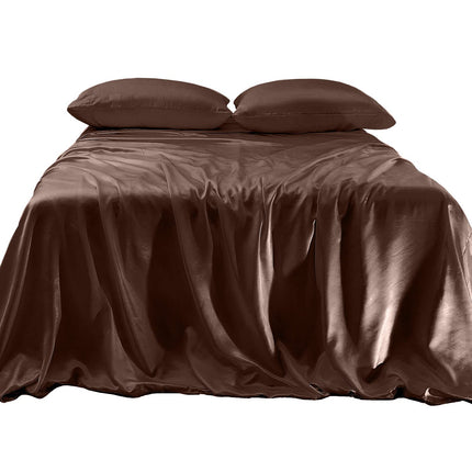 Elegant Comfort Luxurious 4-Piece Silky Satin Shee
