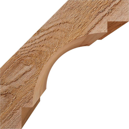 Ekena Millwork BRC06X10X10MRC00RWR Merced Rough Sawn Brace, 6" Width x 10" Depth x 10" Height, Western Red Cedar