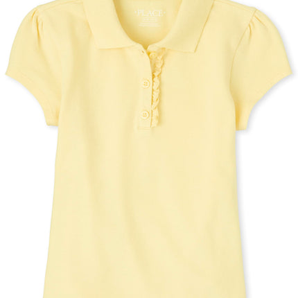 The Children's Place Girl's Short Sleeve Ruffle Pi