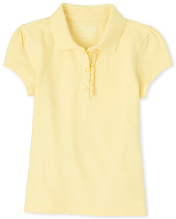 The Children's Place Girl's Short Sleeve Ruffle Pi