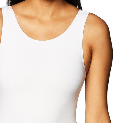 Capezio Women's High-Neck Tank Leotard,White,Large