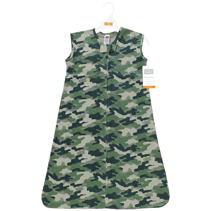 Hudson Baby Unisex Baby Cotton Sleeveless Wearable Sleeping Bag, Sack, Blanket, Camo, 6-12 Months