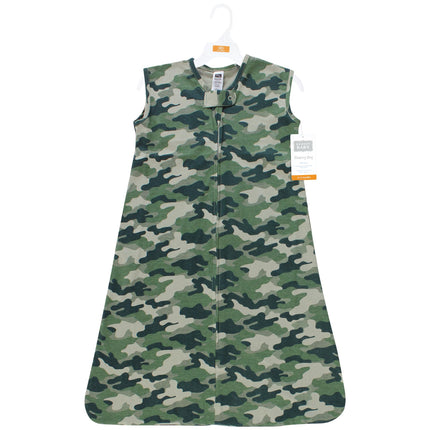 Hudson Baby Unisex Baby Cotton Sleeveless Wearable Sleeping Bag, Sack, Blanket, Camo, 12-18 Months