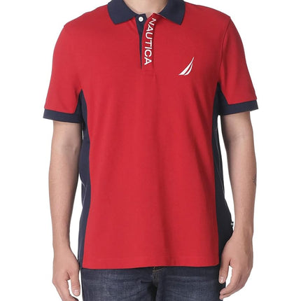 Nautica Men's Short Sleeve Color Block Performance
