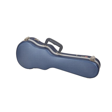 Crossrock Ukulele Hard Case, fits Soprano Ukulele, Super Lightweight ABS Molded Hard Case in Blue, (CRA860SUBL)