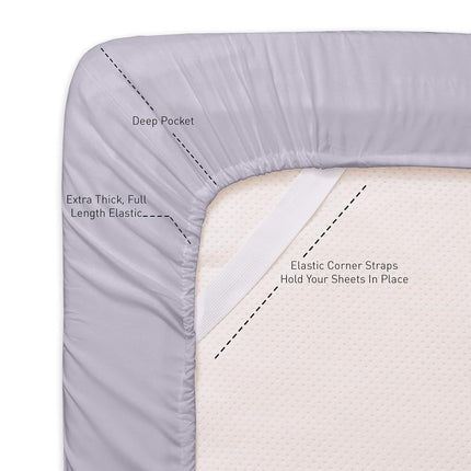 King Size Bed Sheets - 6 Piece 1500 Supreme Collection Fine Brushed Microfiber Deep Pocket King Sheet Set Bedding - 2 Extra Pillow Cases, Great Value, King, Lilac