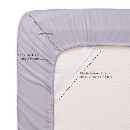 Sweet Home Collection Quality Deep Pocket Bed Sheet Set-2 Extra Pillow Cases, Value, Twin XL, Lilac, 4 Piece