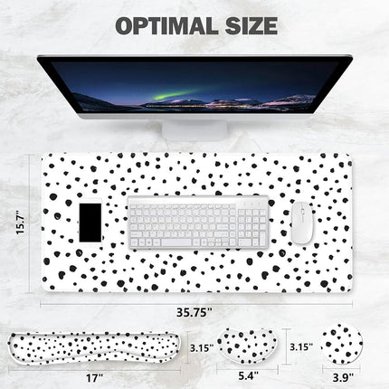 ToLuLu Ergonomic Gaming Mouse Pad, Memory Foam Keyboard Mouse Wrist Rest