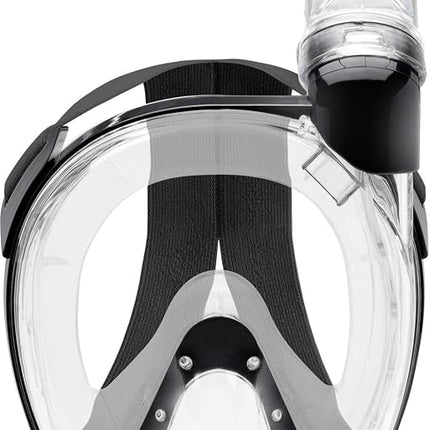 Cressi Baron Full Face Masks, Clear/Black, M/L