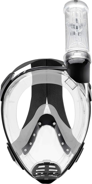 Cressi Baron Full Face Masks, Clear/Black, M/L
