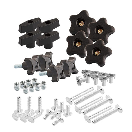 POWERTEC 71174 T Track Knob Kit, 5/16-18 Threaded 