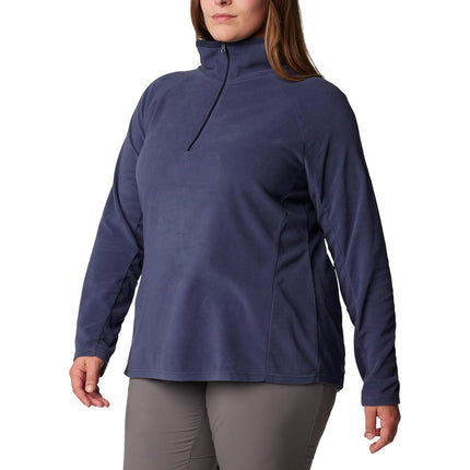 Columbia Women's Glacial IV Half Zip Pullover Fleece Sweater, Nocturnal, 1X