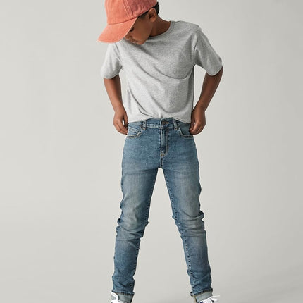 The Children's Place Multipack Jean skinny extensible pour garçon, délavé noir/délavé gris colombe/délavé TAFT/délavé marée 4 paquets, 8
