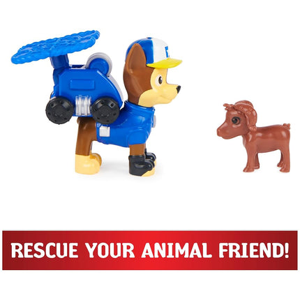 Paw Patrol, Big Truck Pups Chase Action Figure with Clip-on Rescue Drone, Command Center Pod and Animal Friend Kids Toys Ages 3 and up