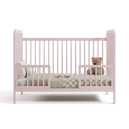 Universal Toddler Safety Guardrail Kit-Dowel (Pebble Gray) - GREENGUARD Gold Certified, Safety Guardrail for Convertible Crib Conversion to Toddler Bed, Includes 2 Guardrails and 1 Stretcher Bar