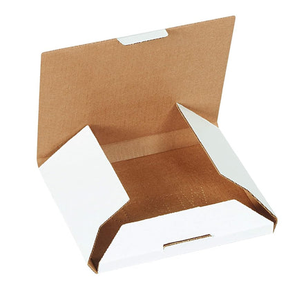 Aviditi MLRCD Corrugated CD Mailer, 5-5/8" Length x 5" Width x 7/16" Height, White (Bundle of 50)