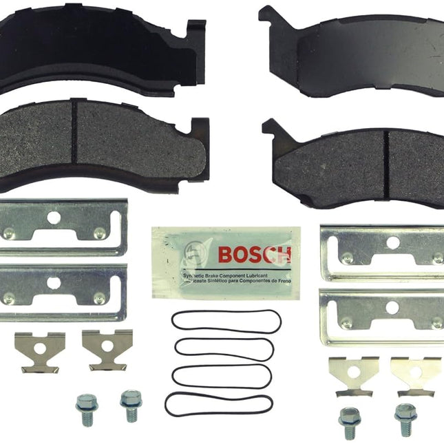 BOSCH BE269H Blue Semi-Metallic Disc Brake Pad Set With Hardware - Compatible With Select Dodge B150, B1500, B250, B2500, B350, B3500, D100, D150, D250, D350, W100, W150, W250, W350 + More; FRONT
