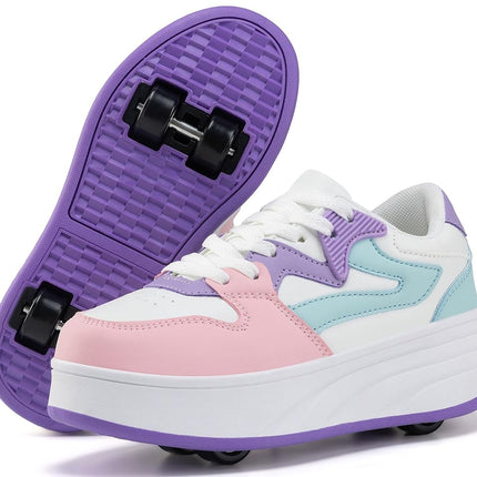 ANEFUN Roller Skate Shoes for Kids Boys Girls Snea