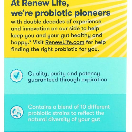 Renew Life Adult Probiotic - Ultimate Flora Probiotic Extra Care, Probiotic Supplement - 200 Billion - 7 Day Program,7 Count (Pack of 1)