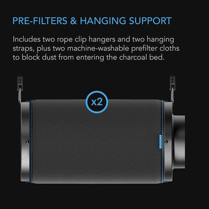 AC Infinity Air Carbon Filter 10" with Premium Australian Virgin Charcoal