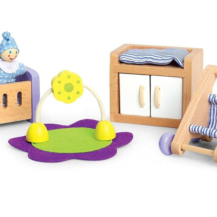 Hape E3459 Baby's Room - Wooden Dolls House Access