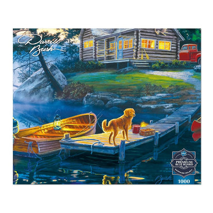 Buffalo Games - Sapphire Select - Darrell Bush - Silent Shores - 1000 Piece Jigsaw Puzzle – Challenging & Fun – Blue Core Puzzle Board – Giftable Display Box - Full Size Poster Included