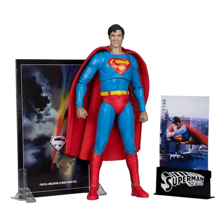 McFarlane - DC Multiverse - Superman: The Movie 1978-7" Superman Action Figure (Deluxe Theatrical Edition)