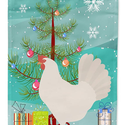 Caroline's Treasures BB9207GF Leghorn Chicken Christmas Flag Garden Size, Small, multicolor