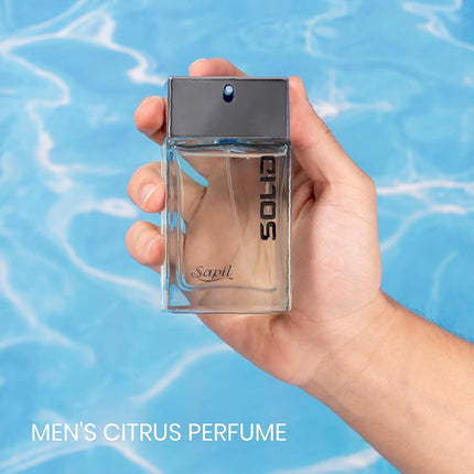 Sapil Solid - EDT Spray for Men - Powerful and Exotic Eau De Toilette - Long Lasting and Addictive Cologne - Opens with Citrus Notes - Perfect for Date Night or Evening Out - 3.4 oz