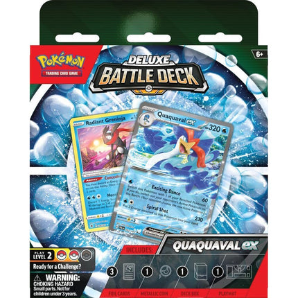Pokemon TCG Meowscarade/Quaquaval Ex Deluxe Battle Deck Trading Card Game 6y+