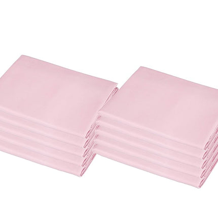 American Baby Company Juego de 10 sábanas de percal 100% algodón para cunas de guardería estándar, rosado, 23" x 51"