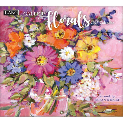 2027 Calendar LANG Gallery Florals Deluxe Wall 279