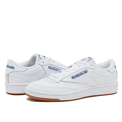 Reebok Boy's Club C 85 Sneaker, White Royal Gum, 5 UK Child