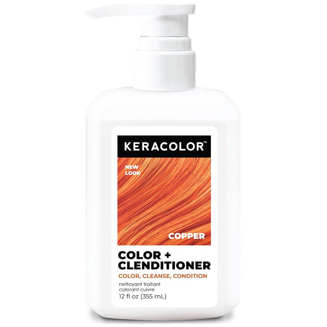 Keracolor Clenditioner Color Depositing Conditioner Colorwash, Copper, 12 fl. oz.