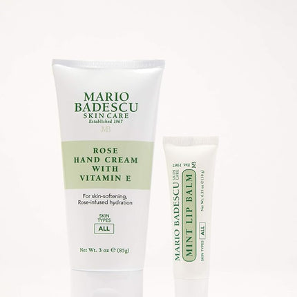 Crema de manos de rosas con vitamina E de Mario Badescu para mujer - Crema de 3 oz