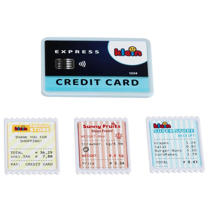 Theo Klein 7266 Pay Terminal with Light & Sound | Battery-Powered Addition to Toy Cash registers | Incl. Contactless Payment Function | Toy for Children from 3 Years Old