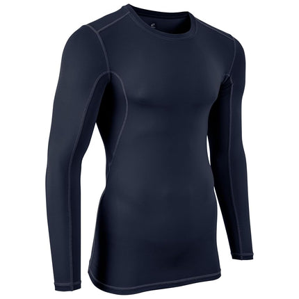 CHAMPRO Maillot de compression à manches longues pour jeunes garçons Lightning Marine