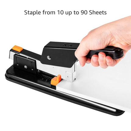 Amazon Basics Heavy-Duty Stapler, 90 Sheets, Black