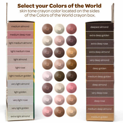Crayola Bulk Crayon Set, Colors of The World, Multicultural Crayons, School Supplies, 6 Sets of 24 Colors