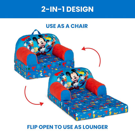 Delta Children Kids Folding Chair, Foam and fabric, Mickey Mouse