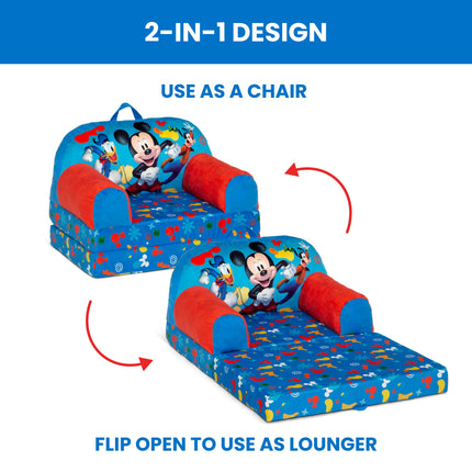Delta Children Kids Folding Chair, Foam and fabric, Mickey Mouse