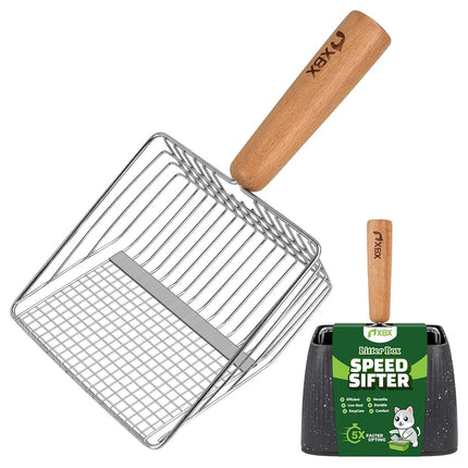 XBX Cat Litter Scoop with Holder, Heavy Duty Litte