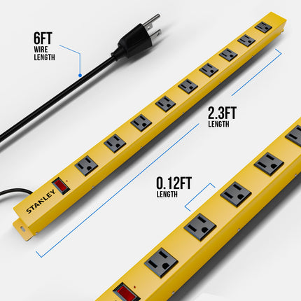 Stanley 31615 Pro9 Barra de Metal, Negro/Amarillo, Paquete de 1 de Stanley