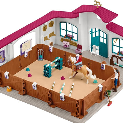 Schleich Horse Club – Riding Arena Peppertree Playset, Interactive Equestrian Toy for Kids Ages 3+