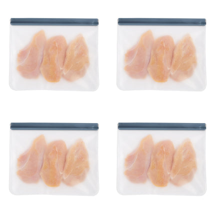 OGGI Reusable Food Storage Bags - Set of 4, 12x10"