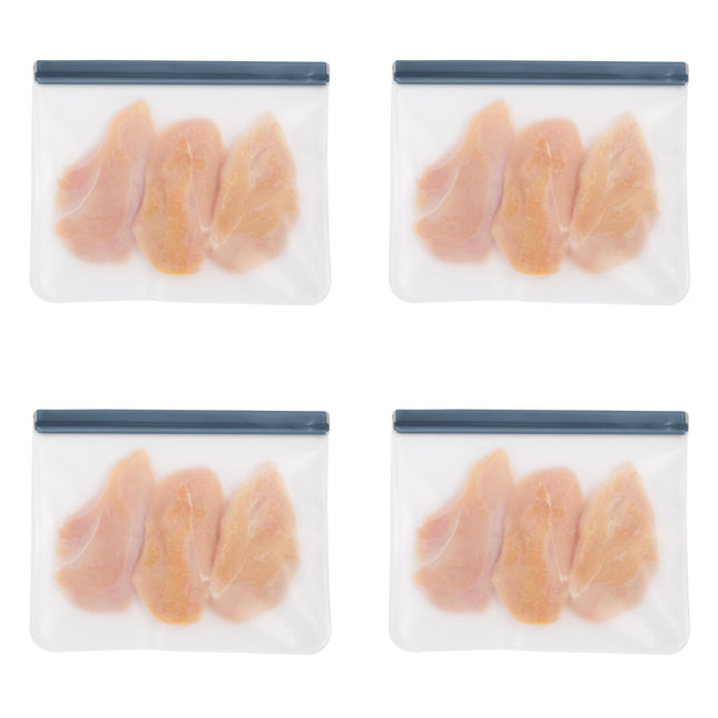 OGGI Reusable Food Storage Bags - Set of 4, 12x10"