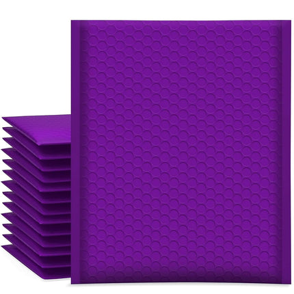 Enveloppes à bulles UCGOU 8.5x12 pouces, violet, lot de 25, taille utile 8.5x11, enveloppes poly matelassées #2, emballage opaque moyen pour expédition postale, auto-adhésives, imperméables, sacs d'expédition pour vêtements et maquillage