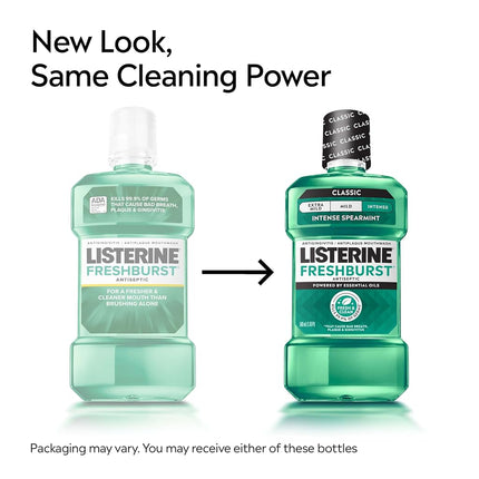 Listerine, Antiseptic Adult Mouthwash Fresh Burst, 1 liter