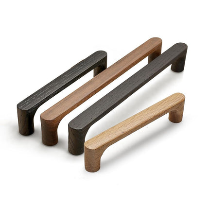 Evionlin Burlywood Round 7-1/2in 2 pcs Wooden Drawer Pulls Handle pulls for cabinets Kitchen Cabinet Drawer pulls Cabinet Door Pull