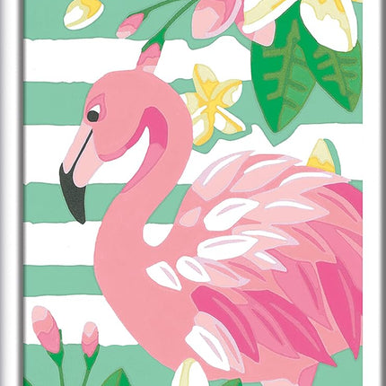 Ravensburger CreArt Think Pink Flamingo Paint By Numbers Kits for Children & Adults Ages 7 Years Up - Kids Craft Set